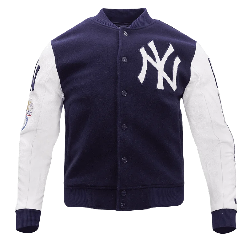 CHAMARRA MLB NEW YORK YANKEES LOGO WOOL/LEATHER VARSITY JACKET Faux Fur Jacket Real Fur Jacket Shearling Jacket CHAMARRA MLB NEW YORK YANKEES LOGO WOOL/LEATHER VARSITY JACKET Faux Fur Jacket Real Fur Jacket Shearling Jacket