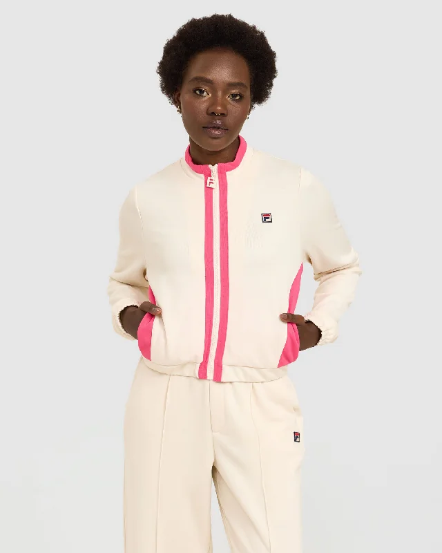 Women's Grason Track Jacket Tiered Jacket Buttoned Jacket Zippered Jacket