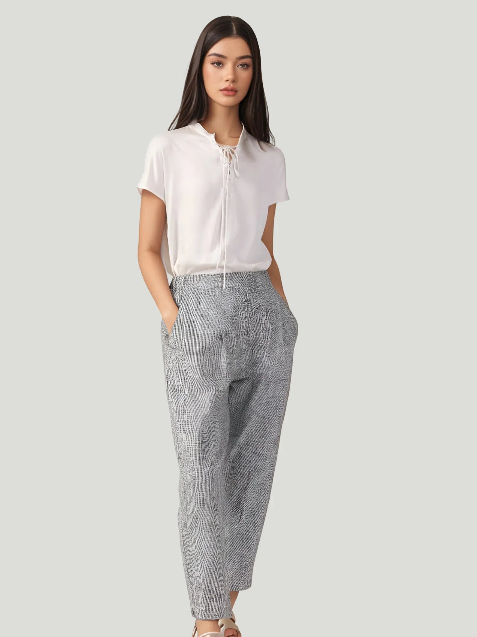 Neu Nomads Masha Ankle Pants Trendy Wide-Leg Pants