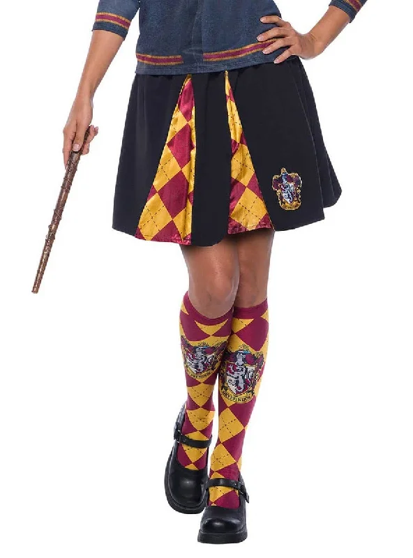 Gryffindor House Teen Girls Book Week Costume Skirt leather skirt sleek