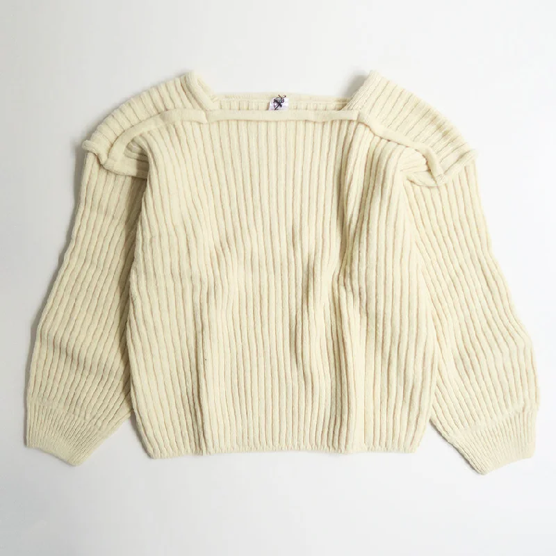 【Baserange/ベースレンジ】<br>CONSTRUCT SWEATER <br>KCOS-MW-SP25 Cashmere Blend Cotton Blend Poly Blend