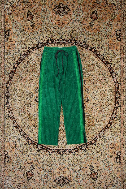 Song for the Mute SIDE TAPE TRACK PANT(TOY GREEN) Chic Slim Fit Pants