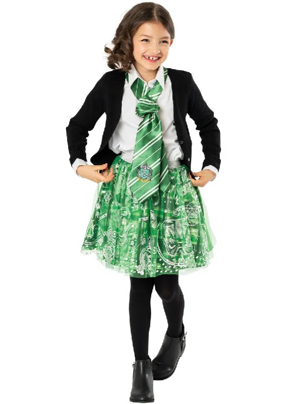 Harry Potter Slytherin Girls Tutu Costume Skirt lace skirt feminine