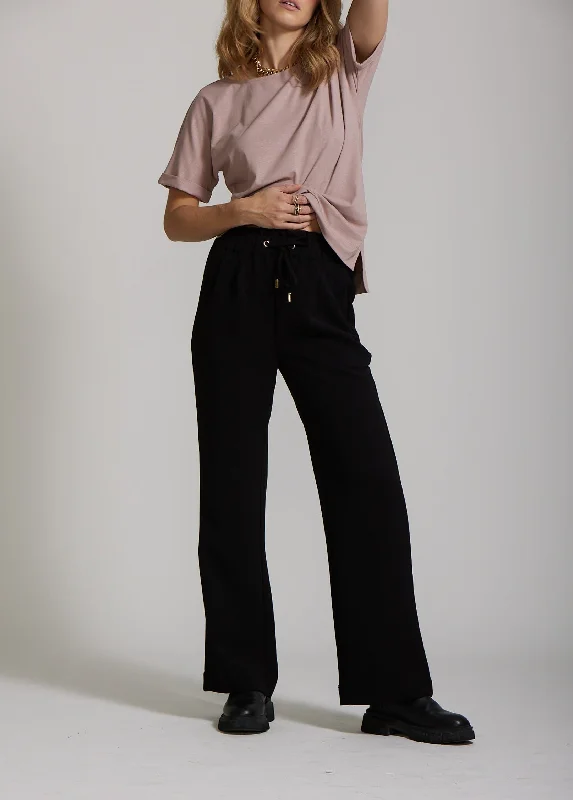 Maya Pant - Black Soft Cotton Pants