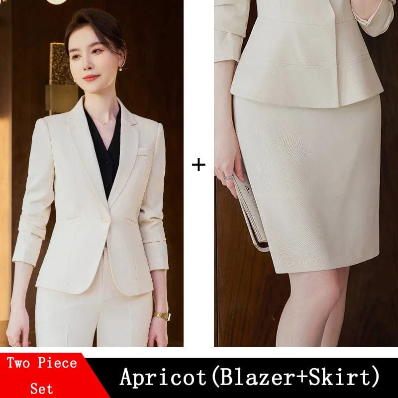 Apricot Skirt Suits