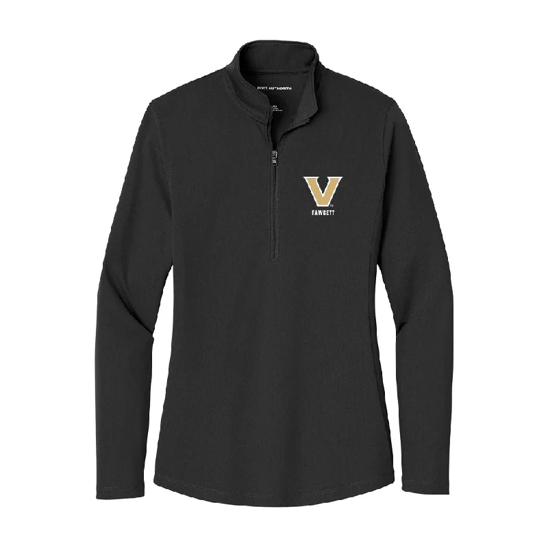 Vanderbilt - NCAA Women's Cross Country : Cameron Fawcett - Women's Lightweight Quarter Zip Jacket Toggled Jacket Drawstring Jacket Belted Jacket