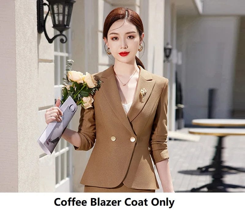 Khaki Blazer Coat