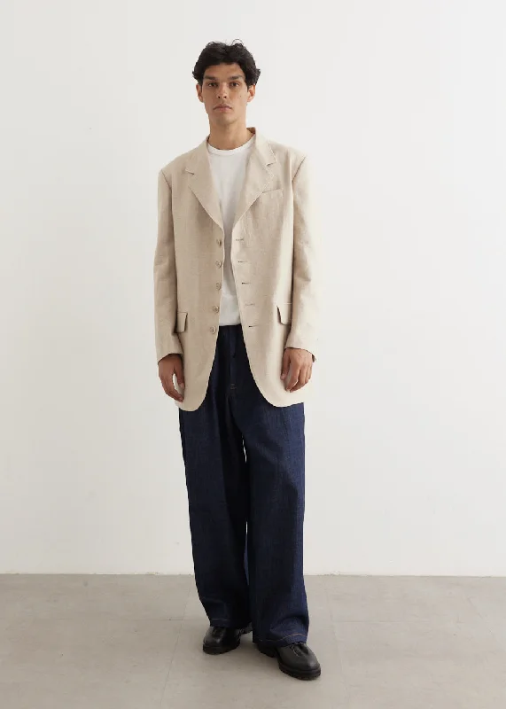 5 Buttons Jacket Wool Jacket Cashmere Jacket Tweed Jacket