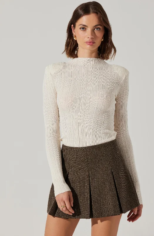 Siarah Pleated Mini Skirt midi skirt versatile