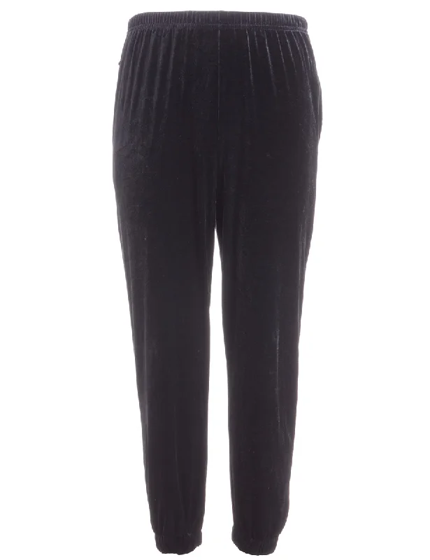 Reworked Velvet Track Pants - W26 Soft Sweatpants Style