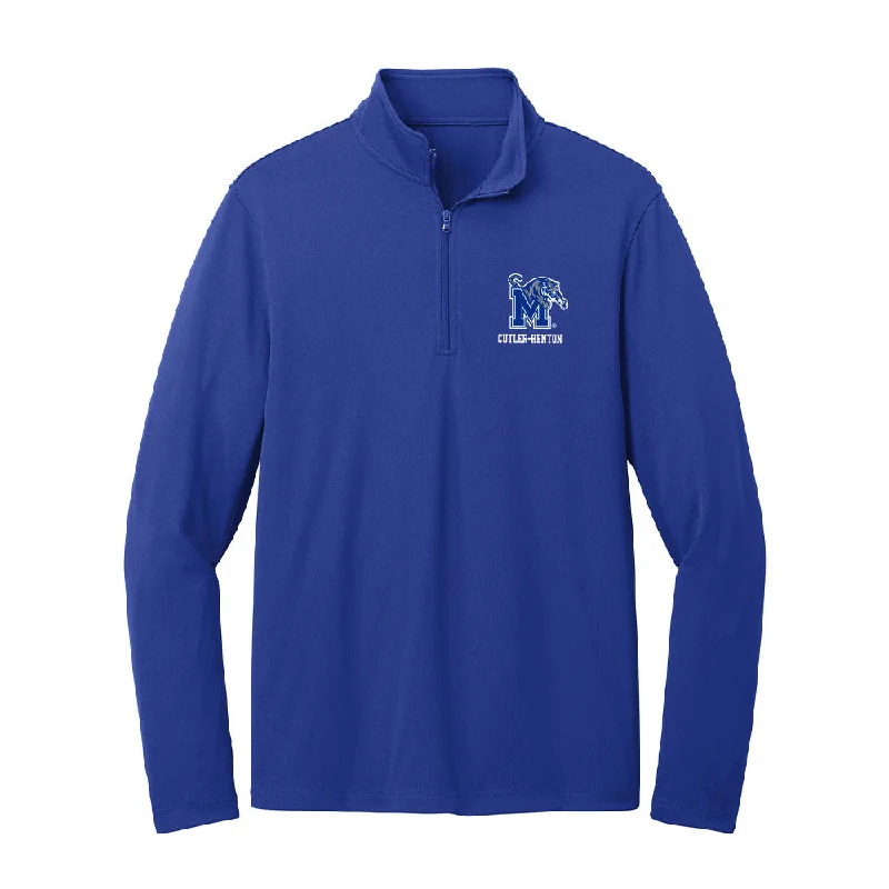 Memphis - NCAA Women's Cross Country : Abigail Cutler-Henton - Lightweight Quarter Zip Jacket Print Jacket Jacquard Jacket Embroidered Jacket