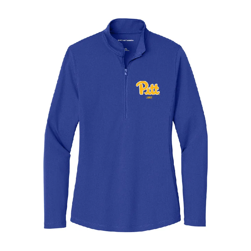 Pittsburgh - NCAA Women's Cross Country : Endeyah Lane - Women's Lightweight Quarter Zip Jacket Oversized Jacket Tailored Jacket Straight Jacket