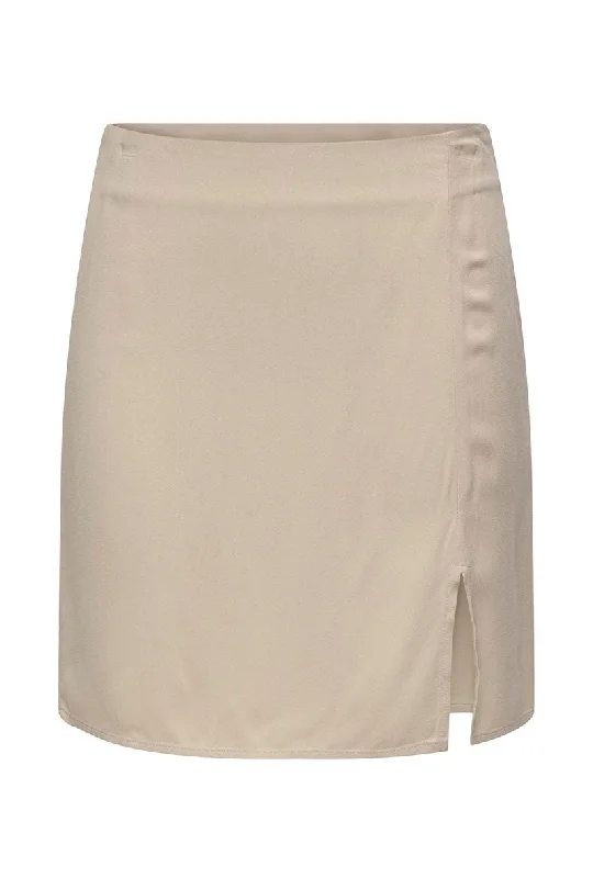 JDY ELMA HW SHORT SKIRT linen skirt breathable