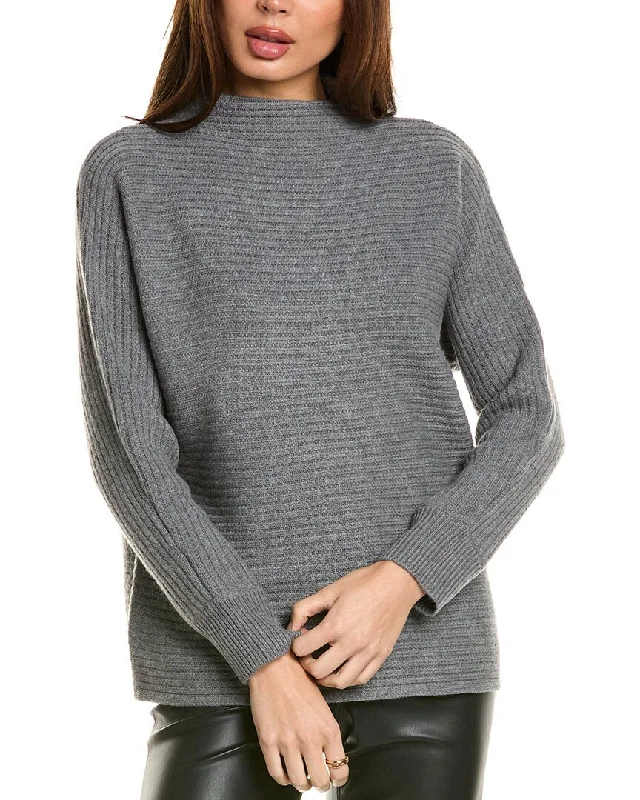 Anne Klein Dolman Sweater Fitted Slim Tailored