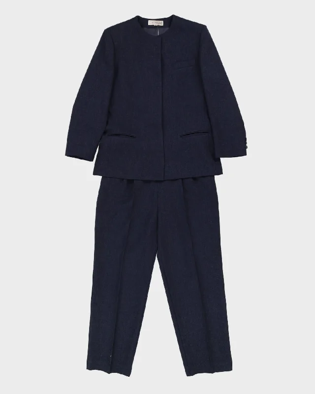 Jones Blue Wool Jacket And Trousers Suit - S Satin Fabric Silk Fabric Chiffon Fabric Jones Blue Wool Jacket And Trousers Suit - S Satin Fabric Silk Fabric Chiffon Fabric