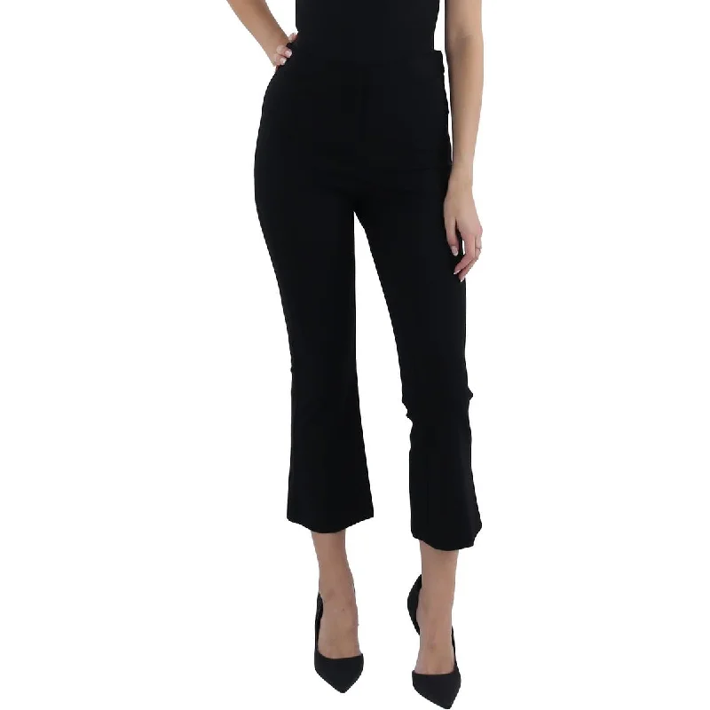 Amanda + Chelsea Womens Mid Rise Stretch Ankle Pants Casual Plaid Pants