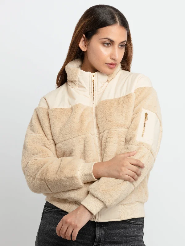 Womens Quilted  High Neck Jacket Anorak Shell Jacket Lightweight Jacket