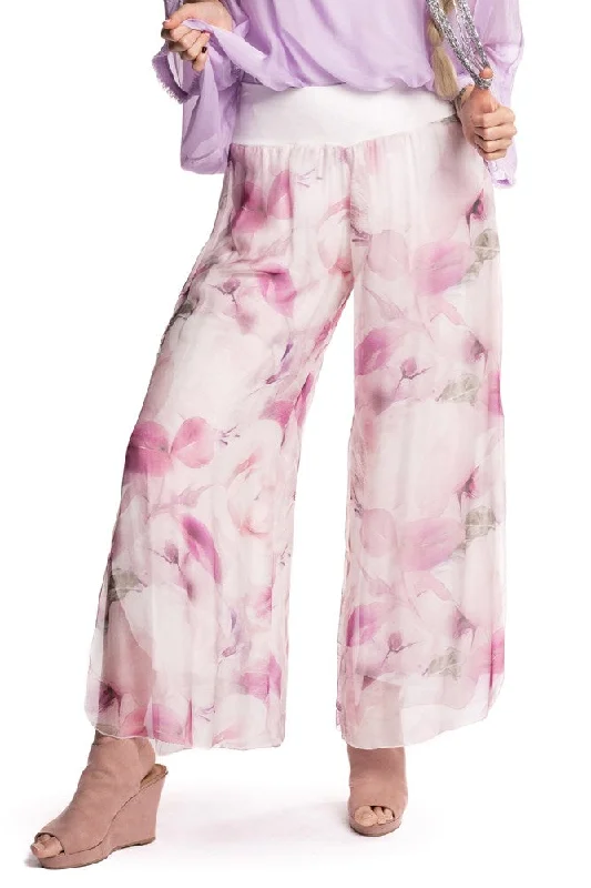 Maraja Silk Pants in Tutu Classic Straight-Leg Pants