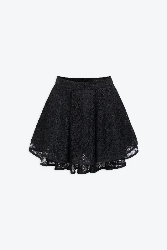 Luna Mini Skirt With Flared Layers corduroy skirt cozy