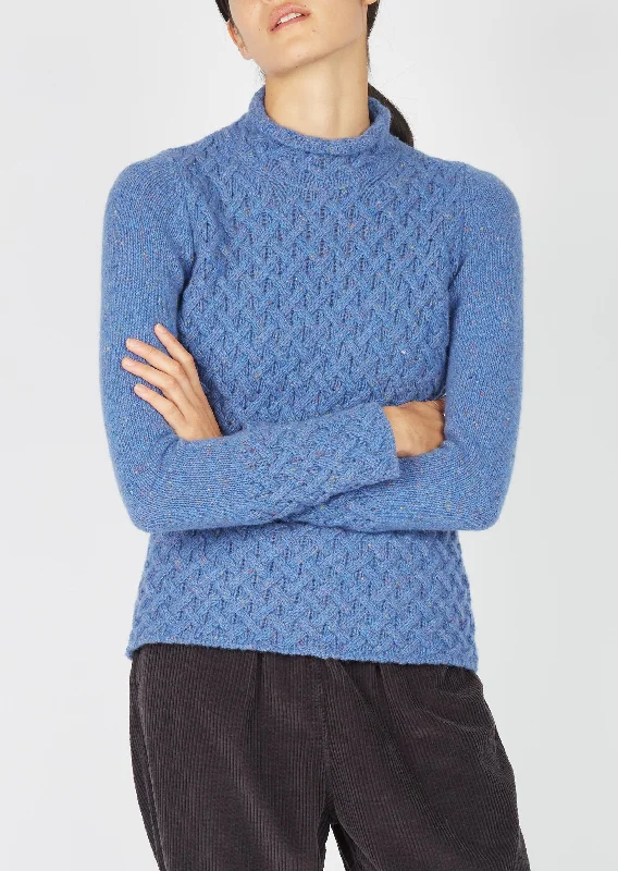 IrelandsEye Women's Trellis Aran Sweater | Marina Spandex Rayon Corduroy
