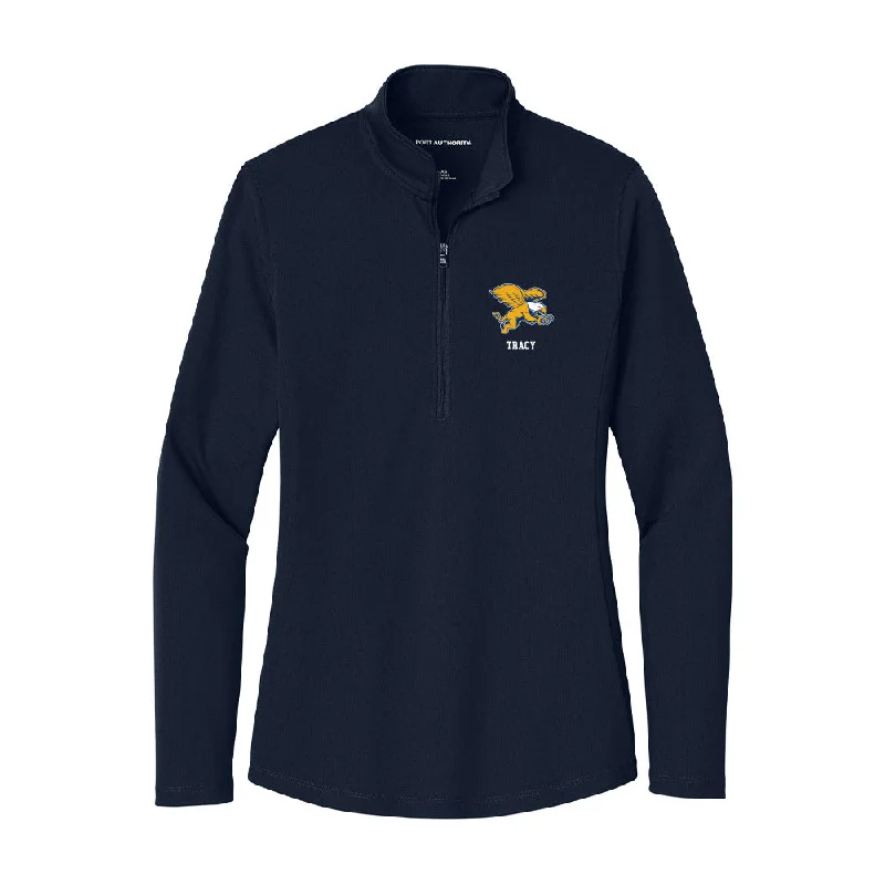 Canisius - NCAA Women's Cross Country : Jocelyn Tracy - Women's Lightweight Quarter Zip Jacket Zip Front Button Front Snap Front