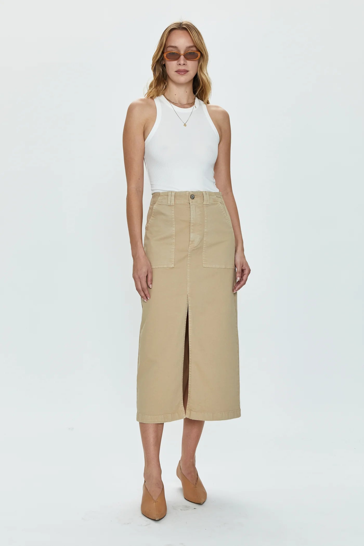 Pamela Utility Skirt asymmetrical skirt cut