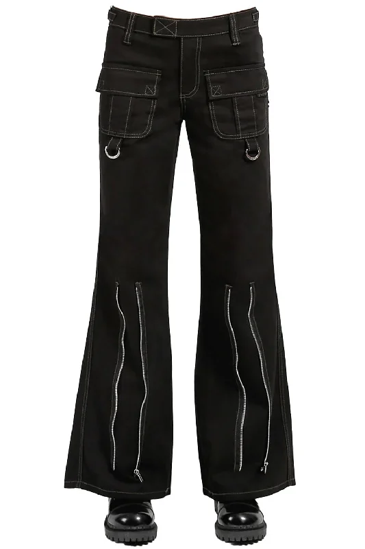 Tripp NYC Peace Cargo Pants [BLACK] Soft Cotton Pants
