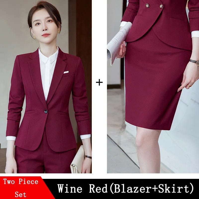 Red Skirt Suits