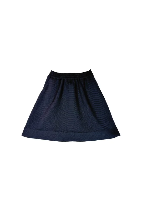 Everyday MINI Skirt  - Black Python Knit silk skirt elegant