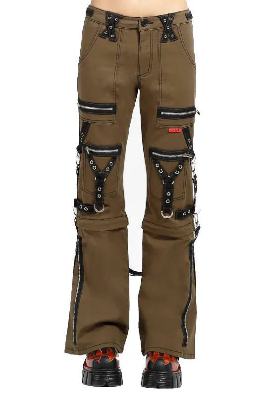 Tripp NYC Zip Militia Pants [ARMY GREEN] Comfortable Maternity Pants