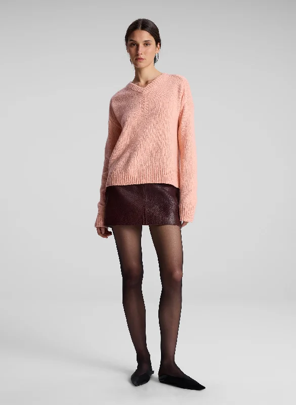 Cowan Leather Mini Skirt cashmere skirt soft