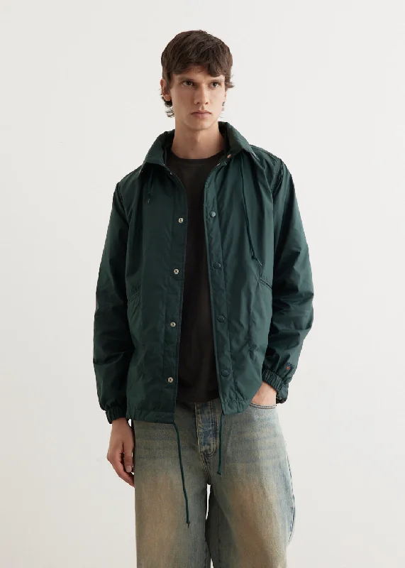 Hooded Coaches Jacket Nylon Fabric Polyester Fabric Spandex Fabric