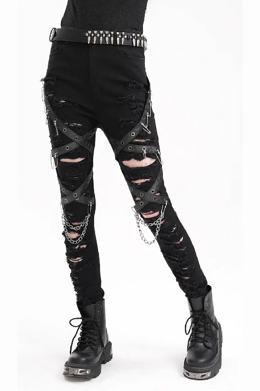 Mummy Wrappings Punk Pants Formal Dress Pants