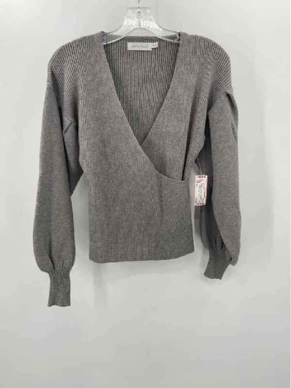 Pre-Owned All in Favor Grey Size XS Ribbed Sweater Oversized Loose Flowy