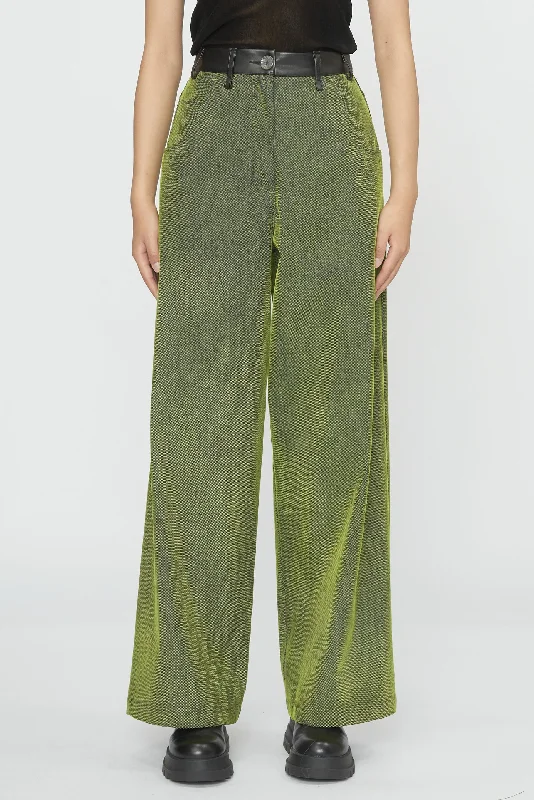 Wide Leg Pants Lime Chic Slim Fit Pants
