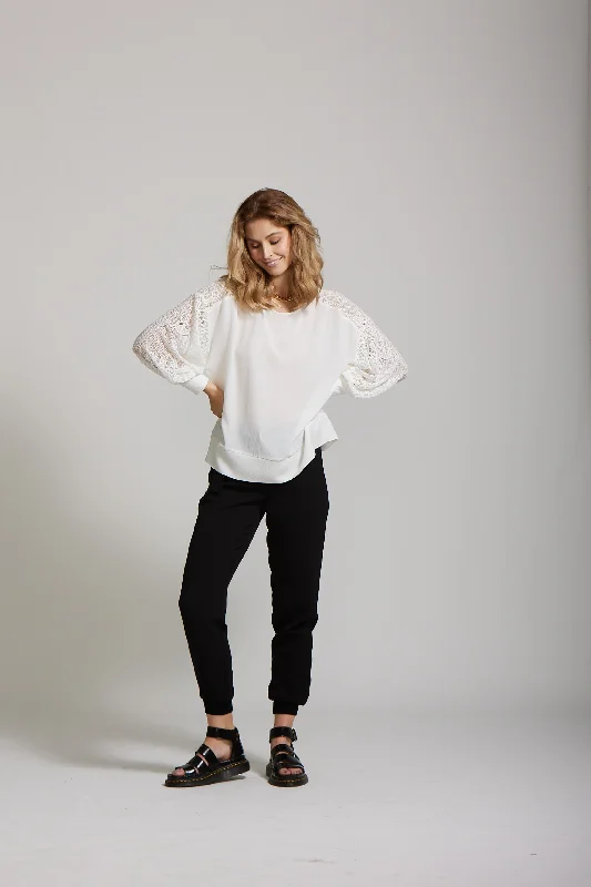 Hakama Pant - Black Soft Stretch Trousers