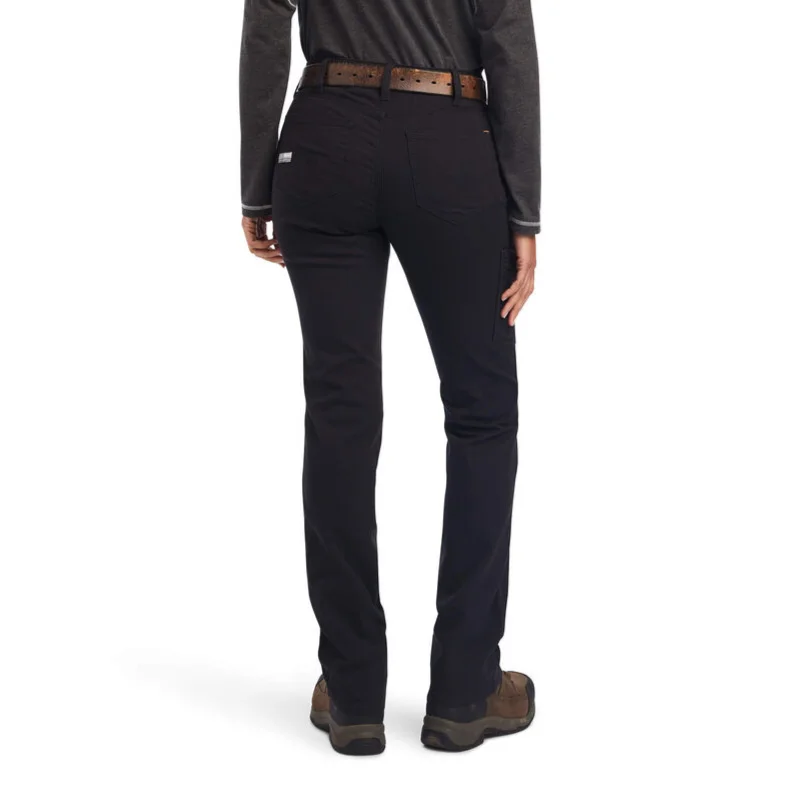 Ariat® Ladies Rebar DuraStretch™ Made Tough Black Work Pants 10041162 Slim Fit Casual Pants