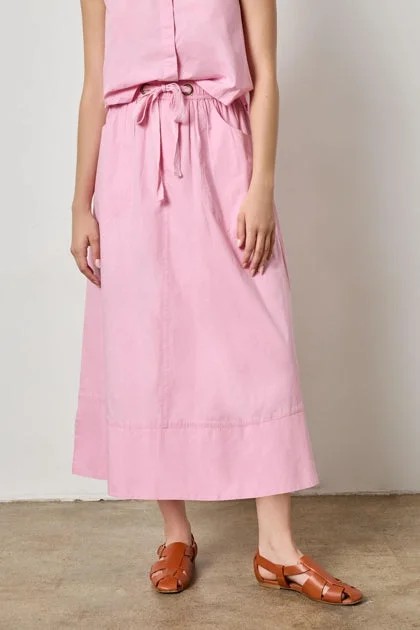 Taffy Long Poplin Skirt cotton skirt soft