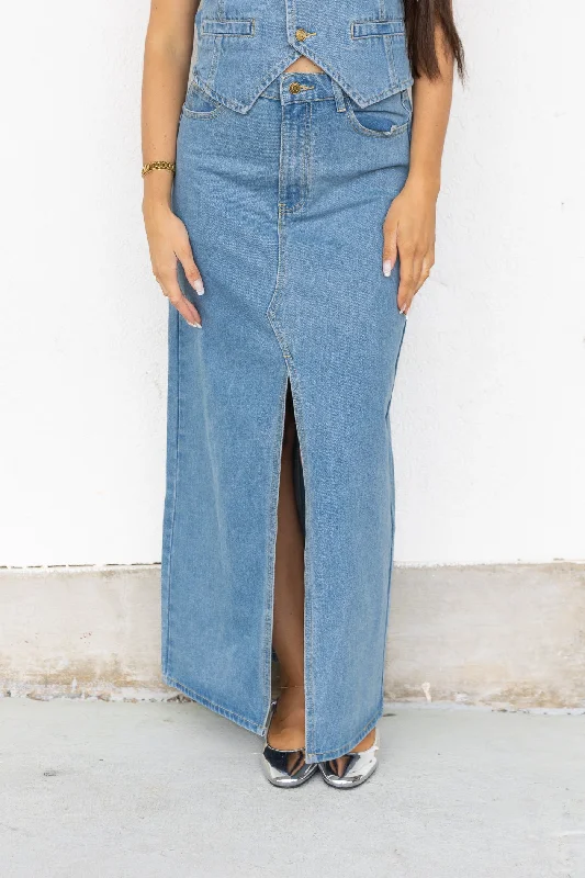 HALLE SKIRT denim skirt stylish