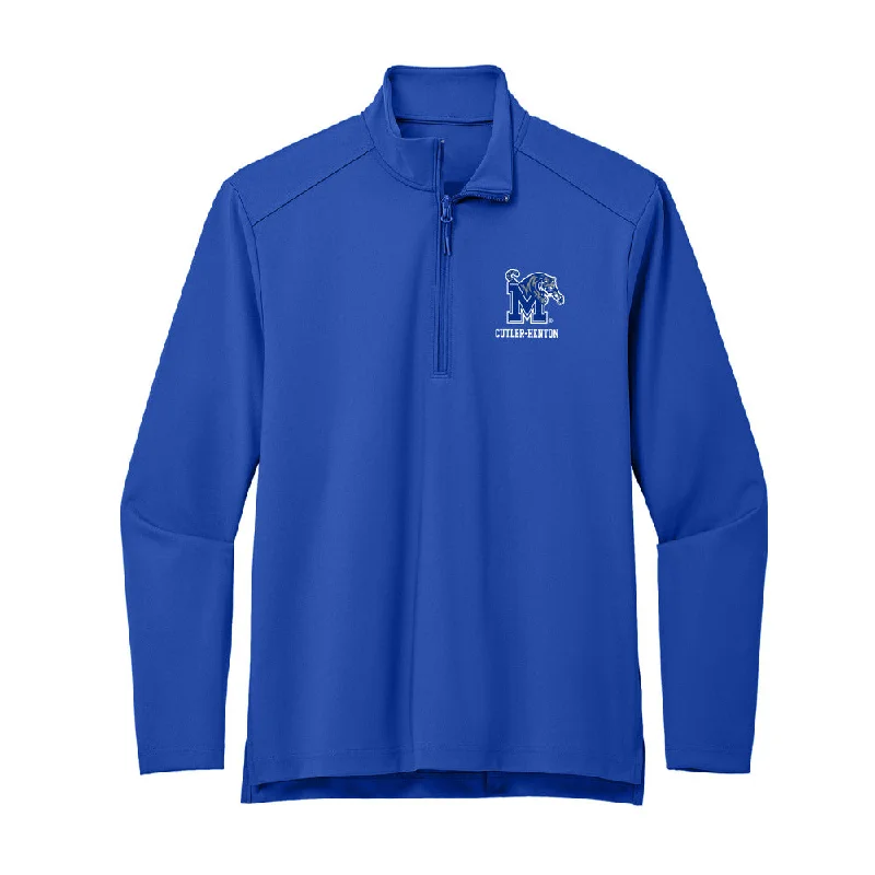 Memphis - NCAA Women's Cross Country : Abigail Cutler-Henton - Premium Quarter Zip Jacket Appliqued Jacket Beaded Jacket Sequined Jacket