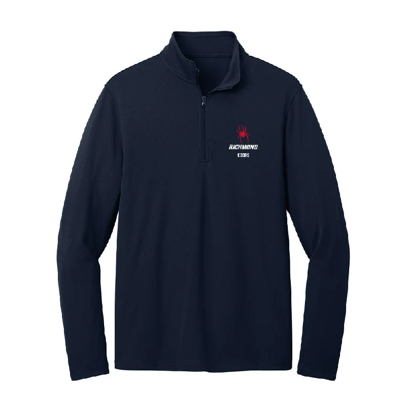 Richmond - NCAA Women's Cross Country : Natalie Koors - Lightweight Quarter Zip Jacket Zippered Jacket Buttoned Jacket Snapped Jacket