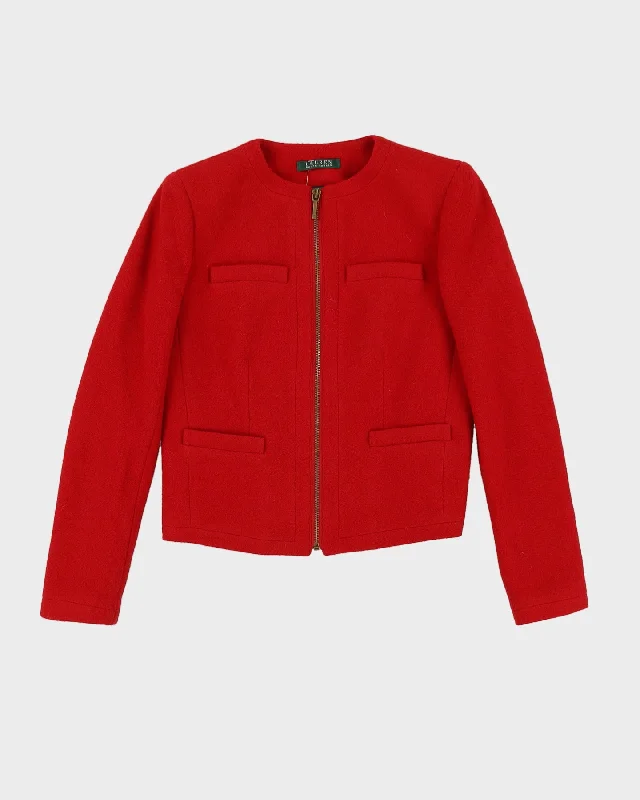 Lauren Ralph Lauren Red Jacket - S Jacket Blazer Coat