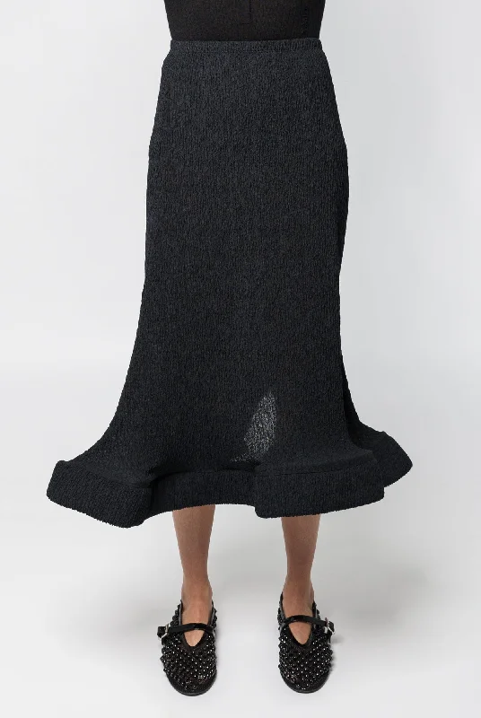 Melitta Baumeister Soft Ruffle Skirt linen skirt natural