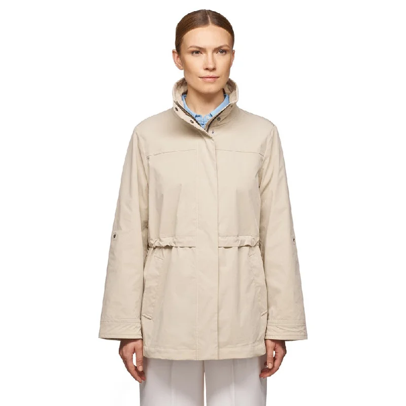 Geox W Claudin Jacket Notch Collar Jacket Peter Pan Collar Jacket Cowl Neck Jacket