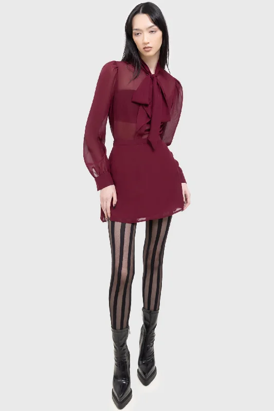 Crimson Oracle Skirt chiffon skirt airy