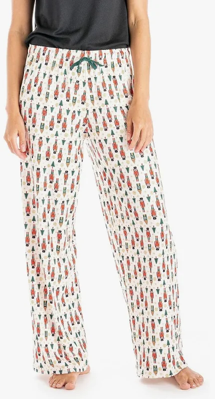 Hello Mello Holiday Lounge Pants-Nutcracker Trendy Work Pants