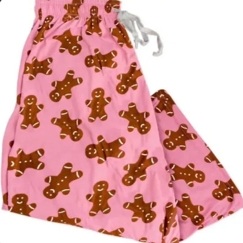 Hello Mello Lounge Pants-Gumdrop Buttons Chic Checkered Pants