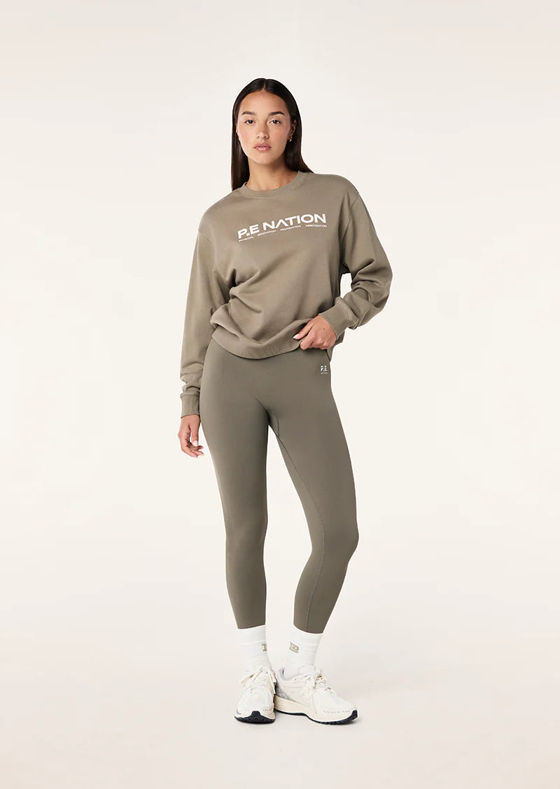 Women's P.E Nation Silver Sage Qualify Sweater & Leggings Set Toggled Drawstring Belted Women's P.E Nation Silver Sage Qualify Sweater & Leggings Set Toggled Drawstring Belted