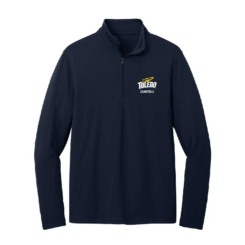 Toledo - NCAA Women's Cross Country : Lauren Zanotelli - Lightweight Quarter Zip Jacket Striped Jacket Polka Dot Jacket Floral Jacket