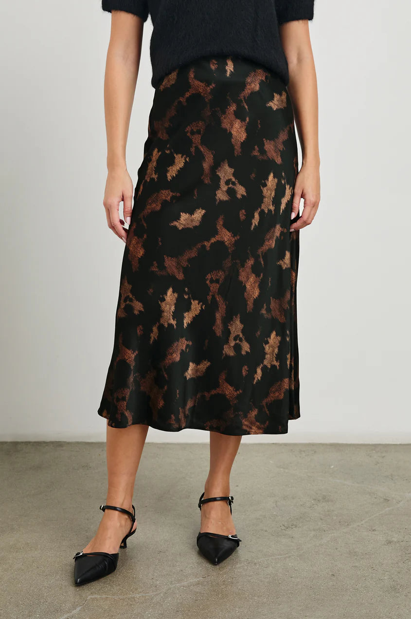 Anya Satin Slip Skirt - Diffused Sandstone denim skirt durable